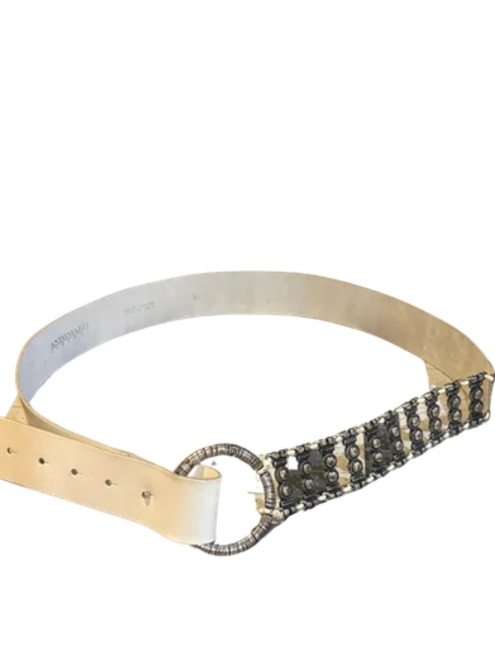Antoniazzi Firenze Italian Leather Embellished Statement Belt XL